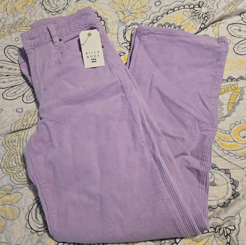 Billabong Light Purple Corduroy Trousers